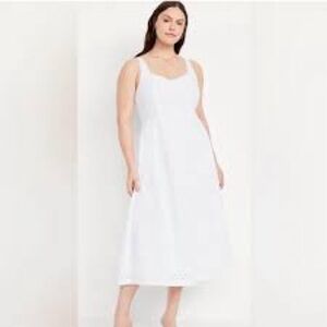 Fit & Flare Eyelet Midi Dress